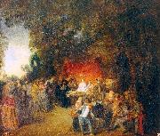 WATTEAU, Antoine The Marriage Contract oil on canvas